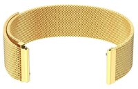 Универсальный металлический ремешок Mijobs (миланская петля) для смарт-часов (ширина 22 мм), золотистый