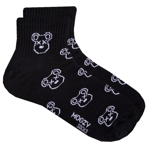 Носки MOGZY, размер 41-45, черный носки mogzy с надписью без мозгов
