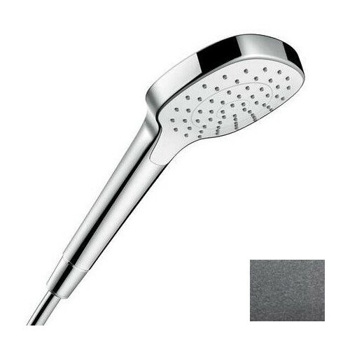 Ручной душ Hansgrohe Croma Select E 1jet 26814340 шлифованный черный хром переключатель для душа select hansgrohe 98343000