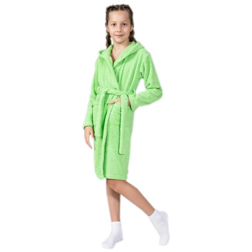 Халат Осьминожка, размер 152, зеленый халат осьминожка размер 152 фиолетовый