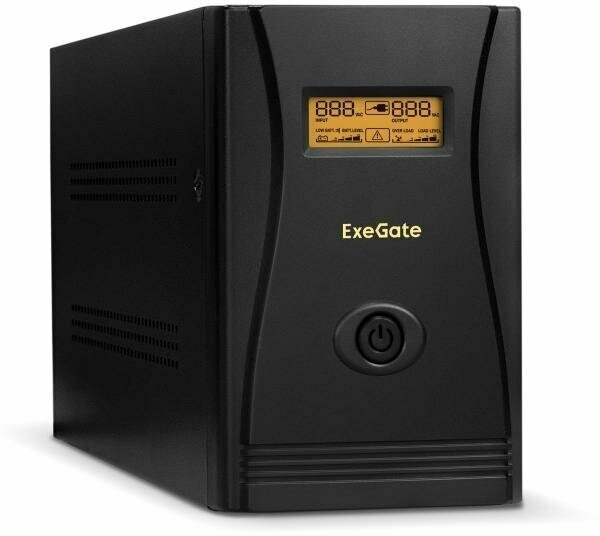 ИБП ExeGate EP285517RUS SpecialPro Smart LLB-2000. LCD. AVR. C13. RJ. USB 2000VA/1200W, LCD, AVR, 6*IEC-