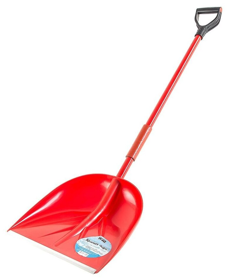 Лопата для уборки снега и зерна "Красная жара" 410мм 1420мм алюм черенок 0225 - фотография № 2