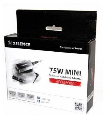 Блок питания для ноутбука Xilence SPS-XP-LP75.XM008 75Вт 11 переходников