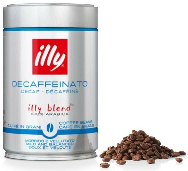Illy Decaffeinato 250г кофе в зернах без кофеина ж/б (0471)