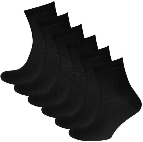 Носки STATUS, 6 пар, размер 25, черный