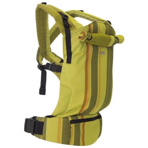 Амама Эрго-рюкзак с первых месяцев движнер табатай, хлопок, цвет: зелёный полосатый, эргорюкзак