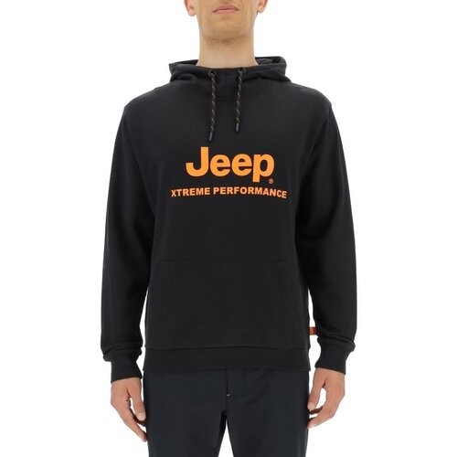 Jeep, Джемпер (толстовка) мужской, цвет: черный, размер: S