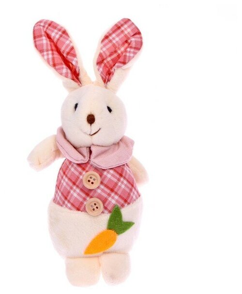 Мягкая игрушка «Кролик с морковкой», цвета микс