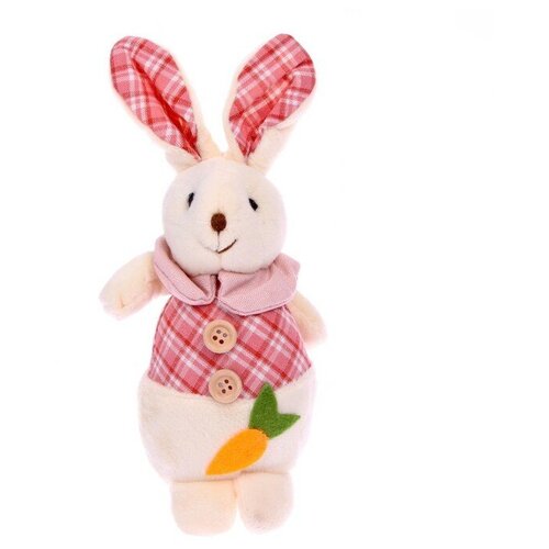 Мягкая игрушка Кролик с морковкой , цвета разноцветный