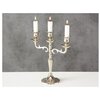 Канделябр варрас под 3 свечи, серебряный, 26 см, Boltze 1222900-boltze - изображение
