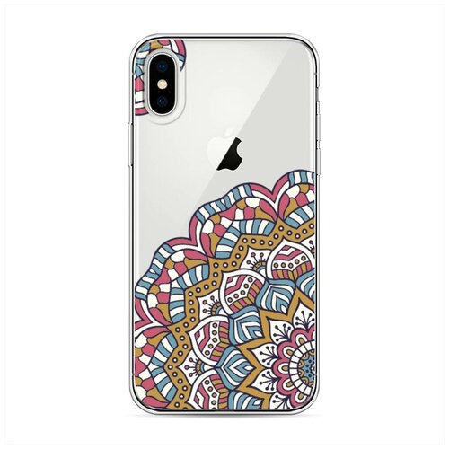 фото Силиконовый чехол "цветок мозайка" на apple iphone x/xs / айфон x/xs case place