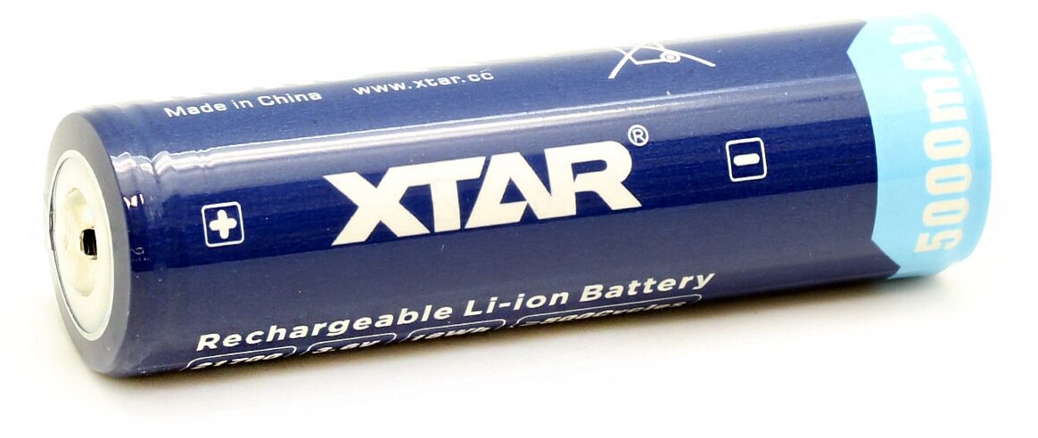 Аккумулятор Li-ion XTAR 21700 3,6 В емкостью 5000 mAh