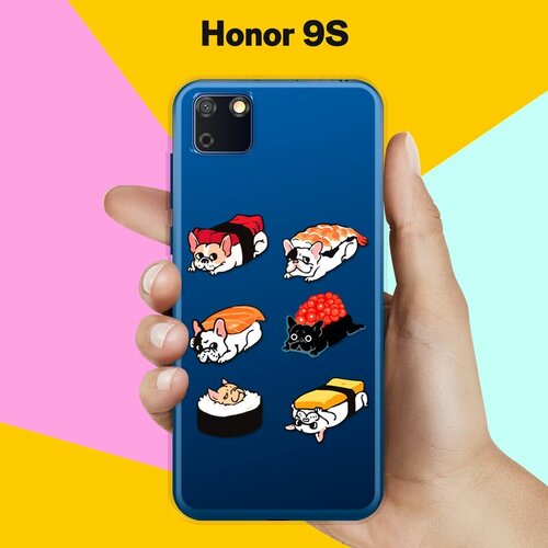 Силиконовый чехол Суши-собачки на Honor 9S силиконовый чехол суши собачки на honor 20s