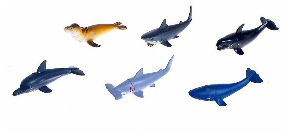 фото Набор морских животных «Подводный мир», 6 фигурок