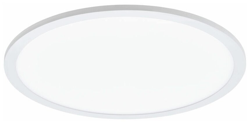 97502 Светодиод. потолочный светильник SARSINA диммир, 36W(LED), 3600lm, Ø450, H50, алюминий, белый