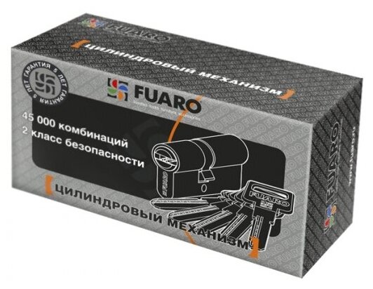 Цилиндр дверной FUARO R300/60 мм-BL AB бронза 2 класс - фото №2