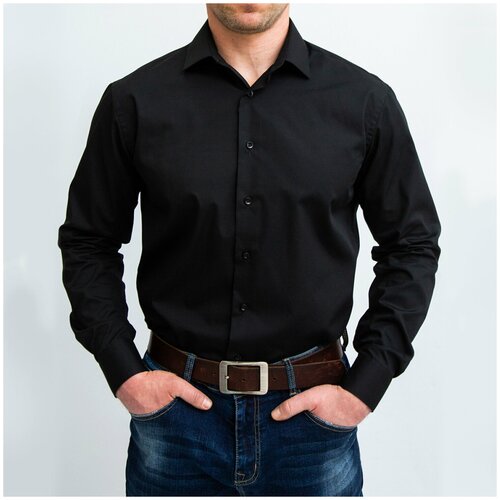 фото Рубашка мужская women men черный рост 170-176 размер 40