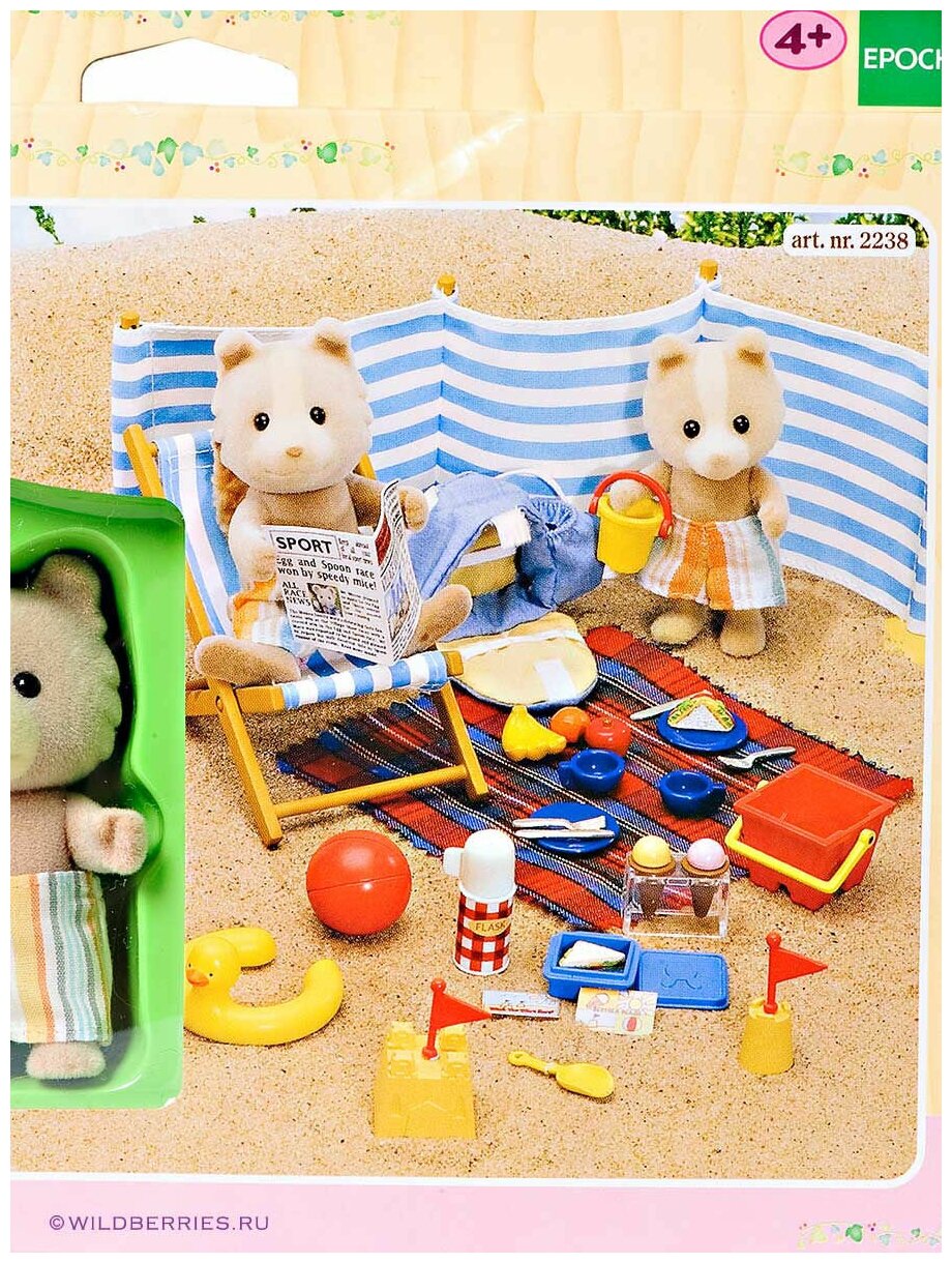 Игровой набор Sylvanian Families Морское путешествие День на море 8 и 6.5 см - фото №10