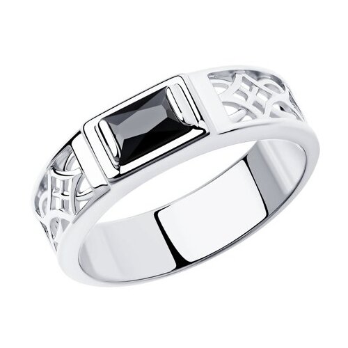Кольцо Diamant, серебро, 925 проба, фианит, размер 21