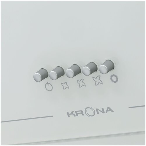 Вытяжка каминная Krona Jina 600 PB белый управление кнопочное 1 мотор 1064000₽