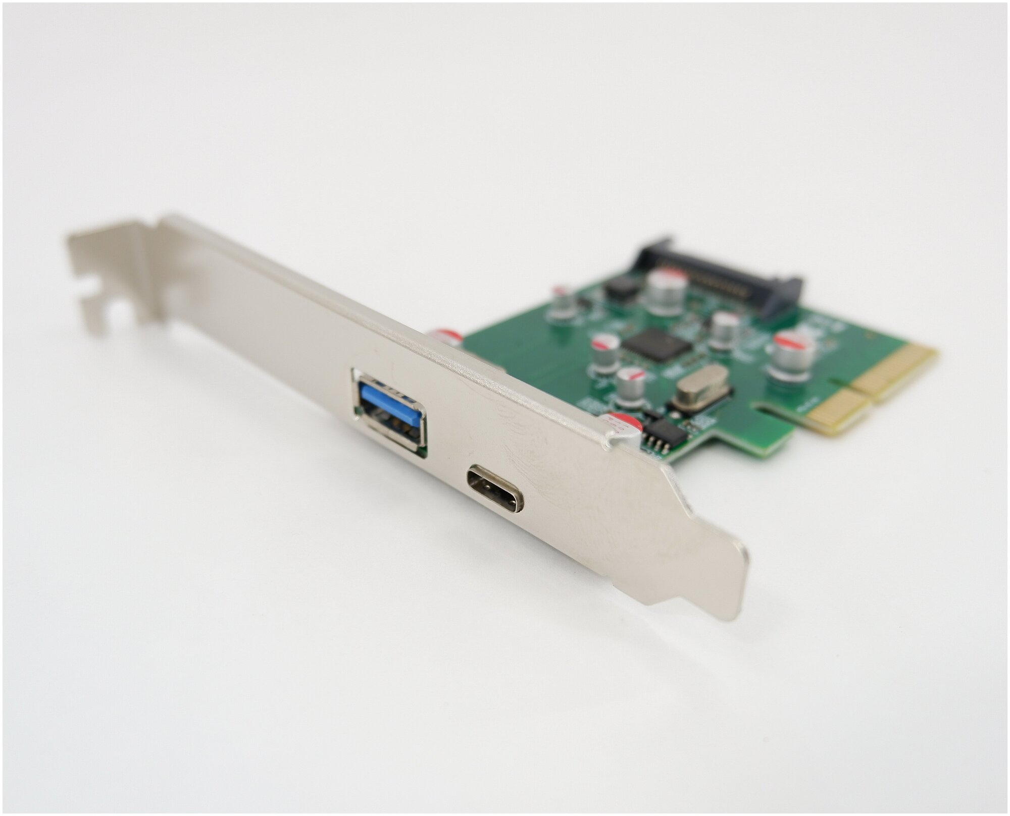 Контроллер USB31 Gembird SPCR-02 PCI-Express на USB Type-C + USB Af 30 внешние чипсет Asmedia ASM1142