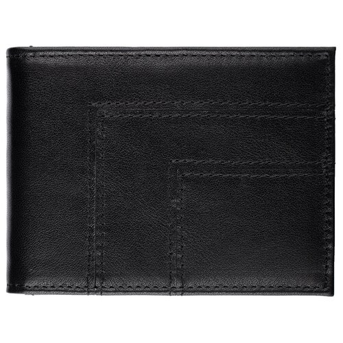 Кошелек Fuzhiniao, фактура гладкая, черный