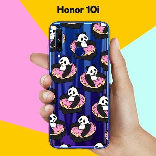 Силиконовый чехол на Honor 10i Панды / для Хонор 10 Ай силиконовый чехол панды на honor 10i