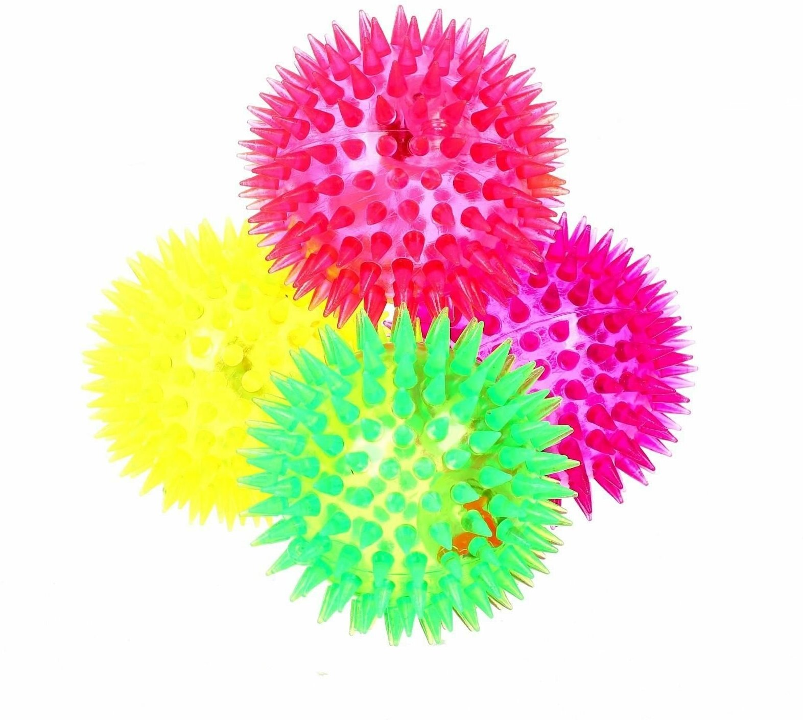 Мяч световой Ёжик , цвета микс