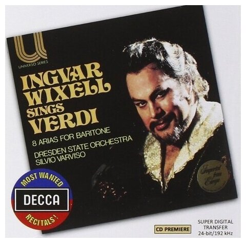 Компакт-Диски, DECCA, WIXELL, INGVAR - Ingvar Wixell Sings Verdi (CD)