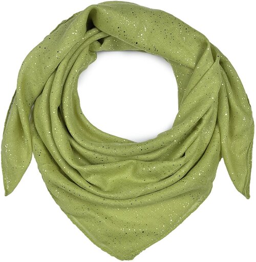 Платок Lili Scarf, 90х90 см, желтый, зеленый