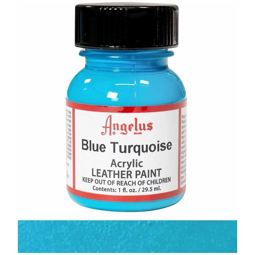 Акриловая художественная краска для кастомизации и реставрации кожаных изделий Angelus Blue Tourquoise