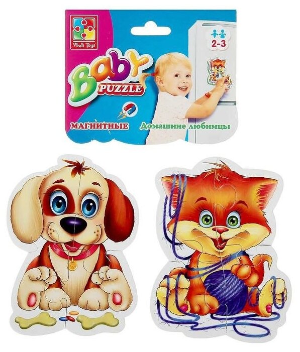 Пазлы мягкие магнитные Vladi Toys Домашние любимцы - фото №13