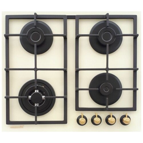 Газовая варочная панель MACBI MBH 641 WFGI Ретро Стекло Слоновая кость 1799000₽
