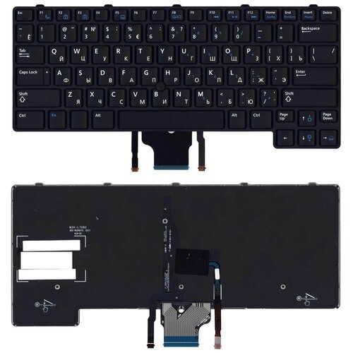 Клавиатура keyboard NSK-DE20R для ноутбука Dell E6430U M6400 черная с указателем с подсветкой 2207₽