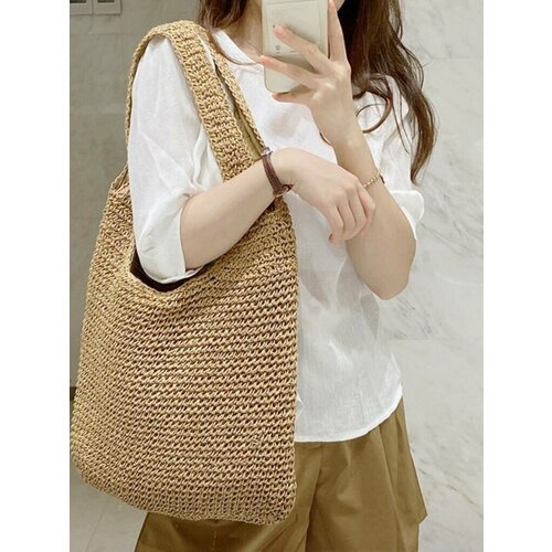 фото Пляжная сумка плетенка komaris