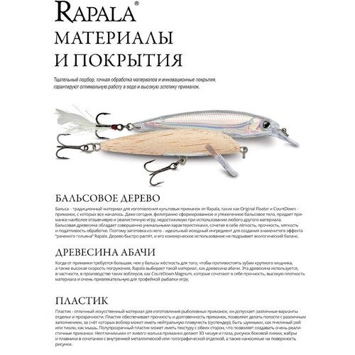 Воблер RAPALA Flat Rap 08 /SLG /плавающий/ 0,9-1,8м, 8см, 7гр FLR08-SLG