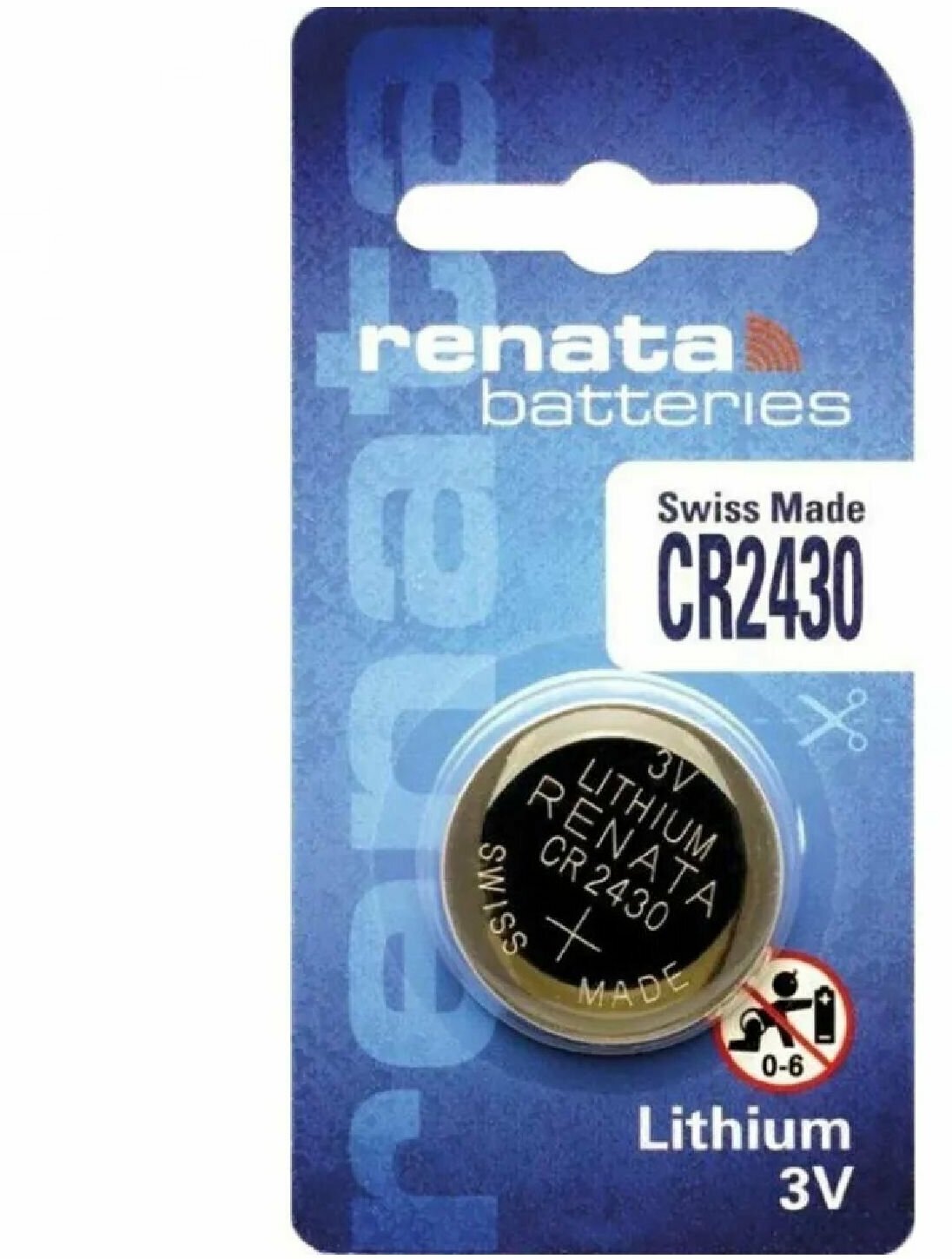 Элемент питания Renata Lithium CR2430 3V (1 шт)