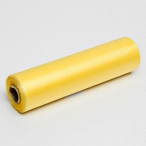 SUI Набор пакетов фасовочных, на втулке, жёлтый, 24 х 37 см, 8 мкм, 500 шт.