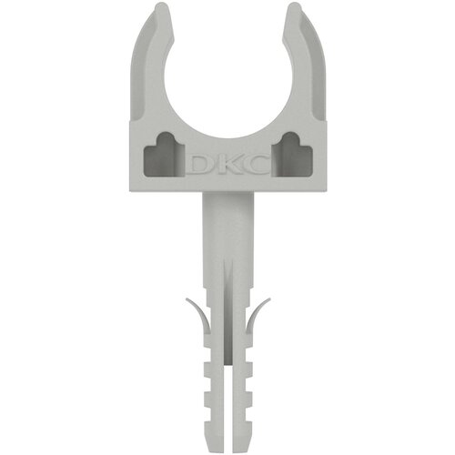 держатель с дюбелем для труб экопласт d16 мм цвет серый 10 шт DKC 51316