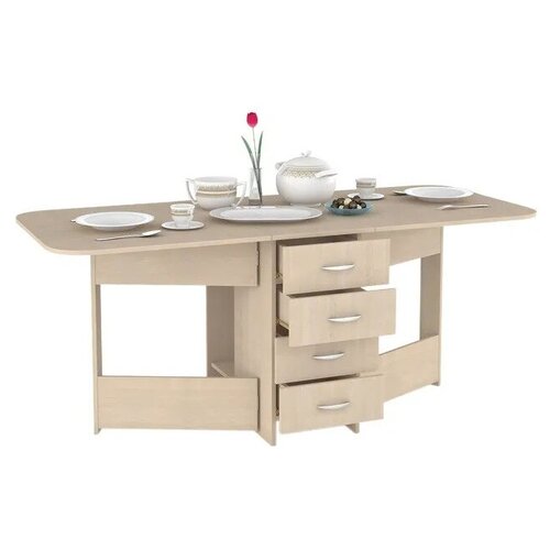 фото Глория 606 м моби стол - тумба (дуб паллада) mobi