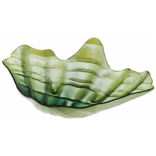 Блюдо ArdaCam Oyester зеленое 34,5х44 см