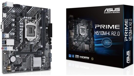 Материнская плата Asus PRIME H510M-K R2.0 (LGA1200, mATX)