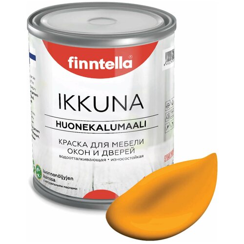 Краска акриловая finntella Ikkuna матовая liekki 0.9 л