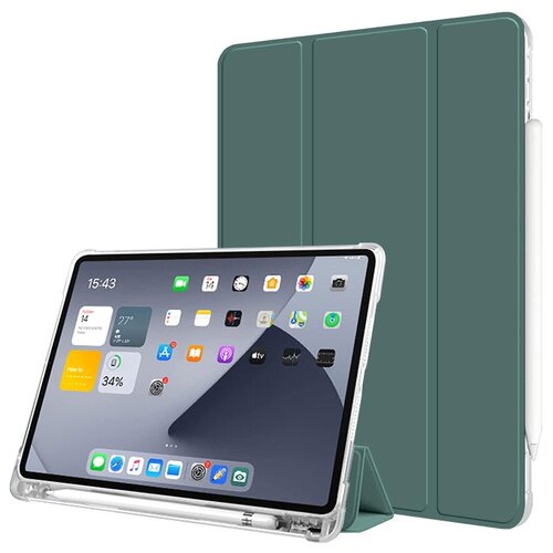 фото Чехол книжка для apple ipad pro 11 (2020) темно-зеленый shockproof case