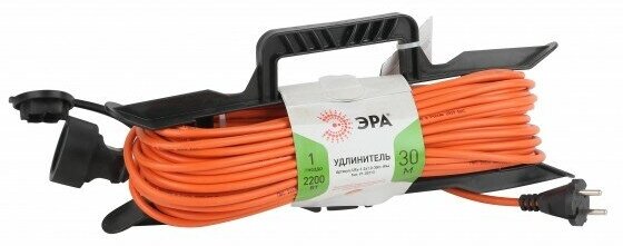 Эра Б0043041 Удлинитель силовой UFx-1-2x1.0-30m на рамке без заземления 1 розетка 30м ПВС 2х1мм2