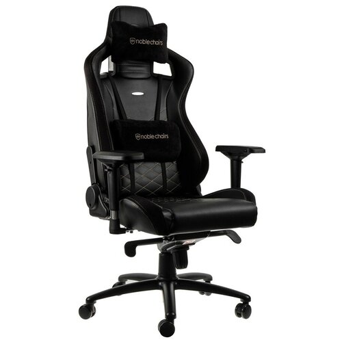 фото Noblechairs игровое кресло noblechairs epic (nbl- pu- gol-002) pu leather / black/gold