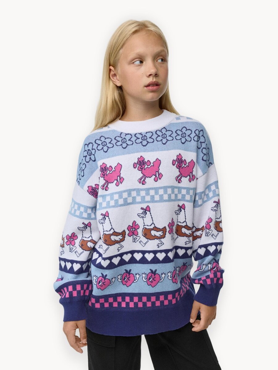 Джемпер Sela, размер 128, мультиколор