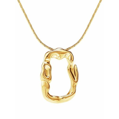 Колье TwoMe, серебро, 750, 925 проба, длина 68 см., золотой