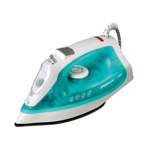 Утюг электрический ERGOLUX ELX-SI01-C40 пластик 1600 Вт паровой тефлоновое покрытие цвет голубой 124400₽