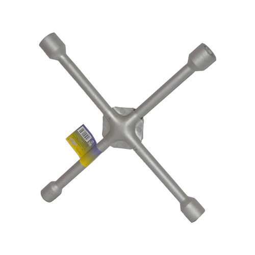 Ключ-крест баллонный крестовой 17x19x21x22 мм усиленный 355 мм для снятия колес автомобиля Master 17231722-M балонник для колесных гаек и болтов
